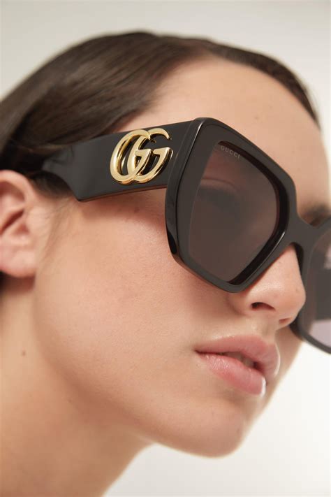 gucci sunglasses for big heads|Gucci female sunglasses.